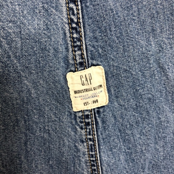 GAP Gap Overalls Jean Shortalls Shorts - Picture 3 of 5